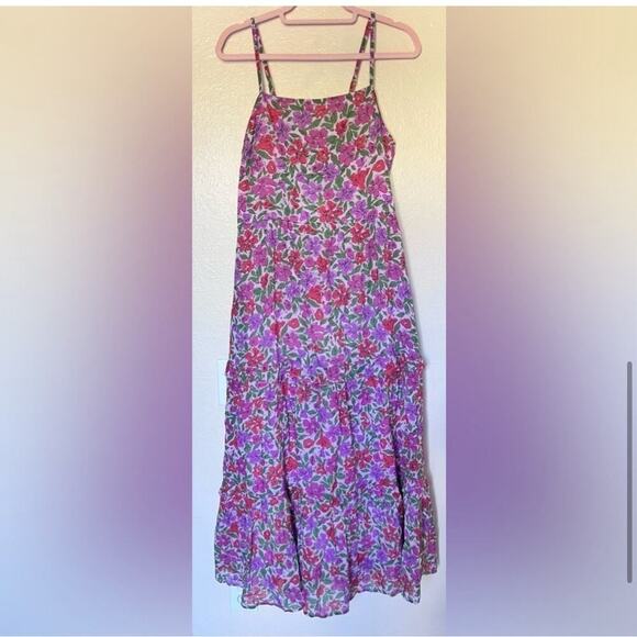 NWT Banjanan Hazel Maxi Dress Tiered Sleeveless Floral Pink Womens Size … - Picture 6 of 11